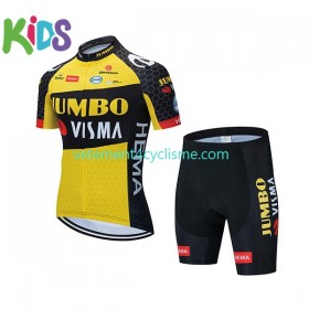 Enfant Tenue Cycliste et Cuissard 2021 Team Jumbo-Visma N001